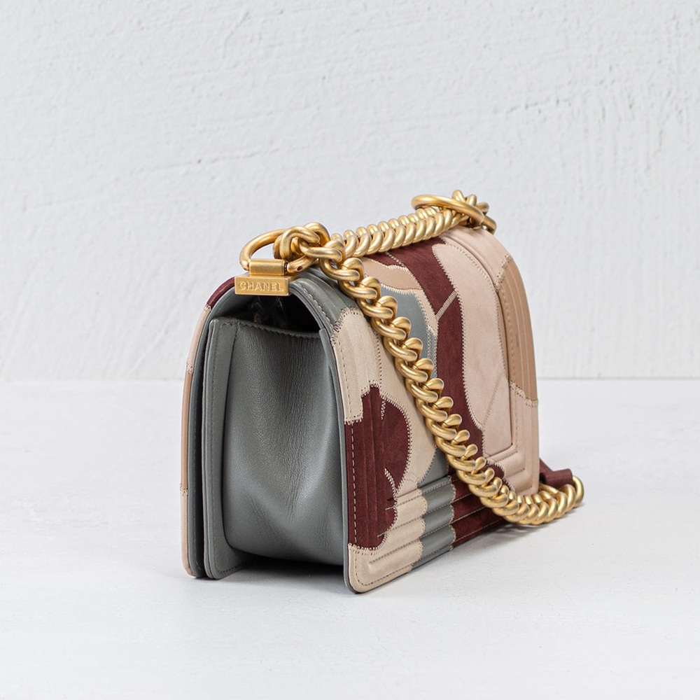 Limited Edition Chanel Small Patchwork Camellia Boy Flap! - Picture 3 of 12